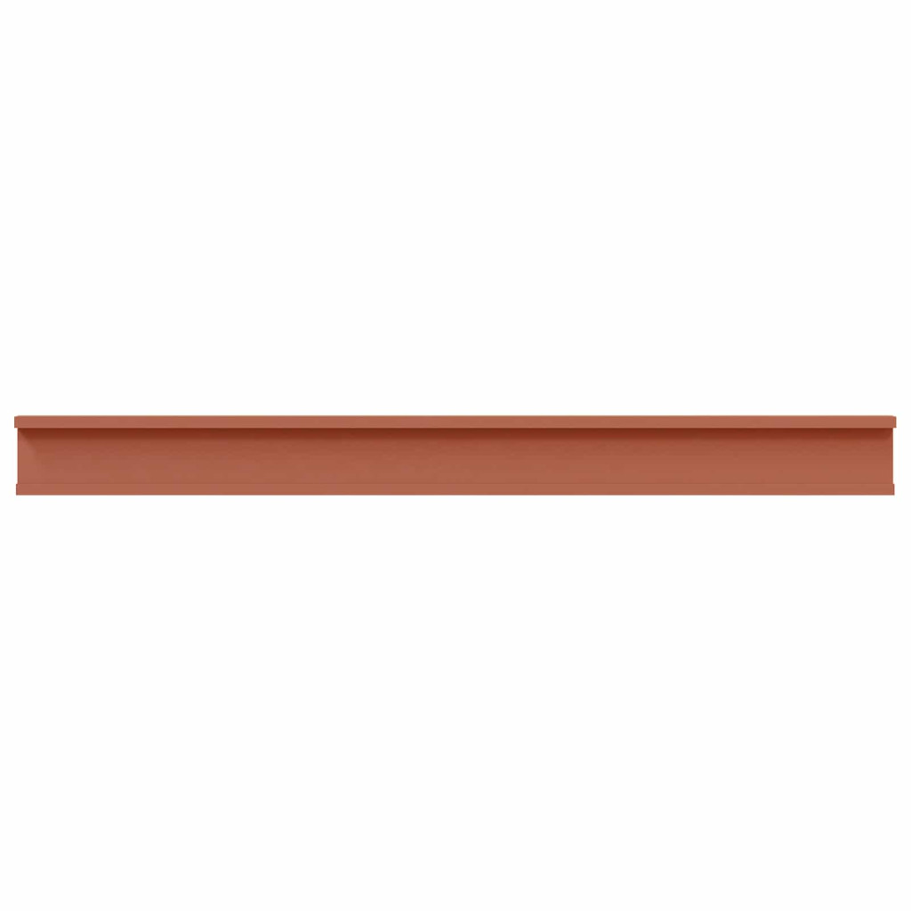 Falpolc polcokkal tárolóval 2 pcs Piros 100 x 9 x 3 cm Faanyag
