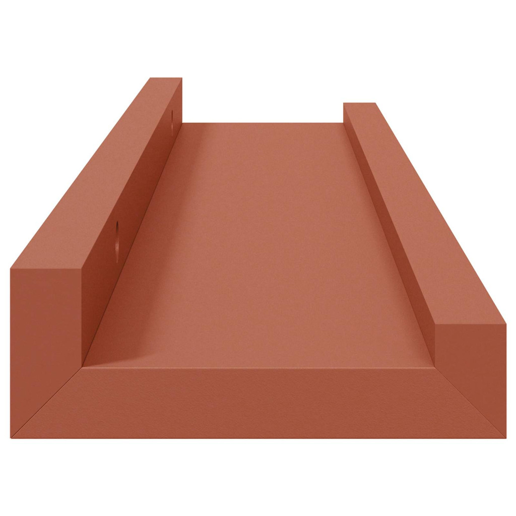 Falpolc polcokkal tárolóval 4 pcs Piros 40 x 9 x 3 cm Faanyag