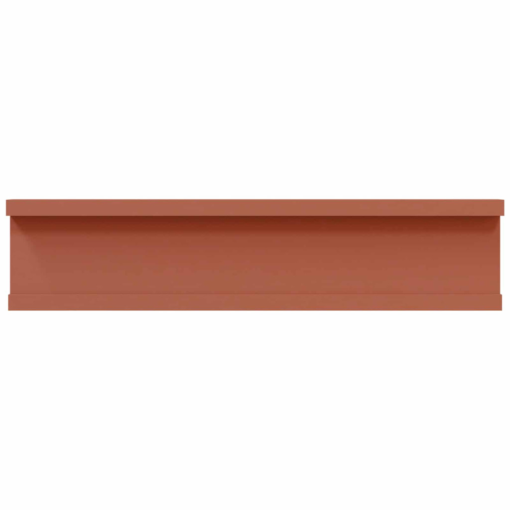 Falpolc polcokkal tárolóval 4 pcs Piros 40 x 9 x 3 cm Faanyag