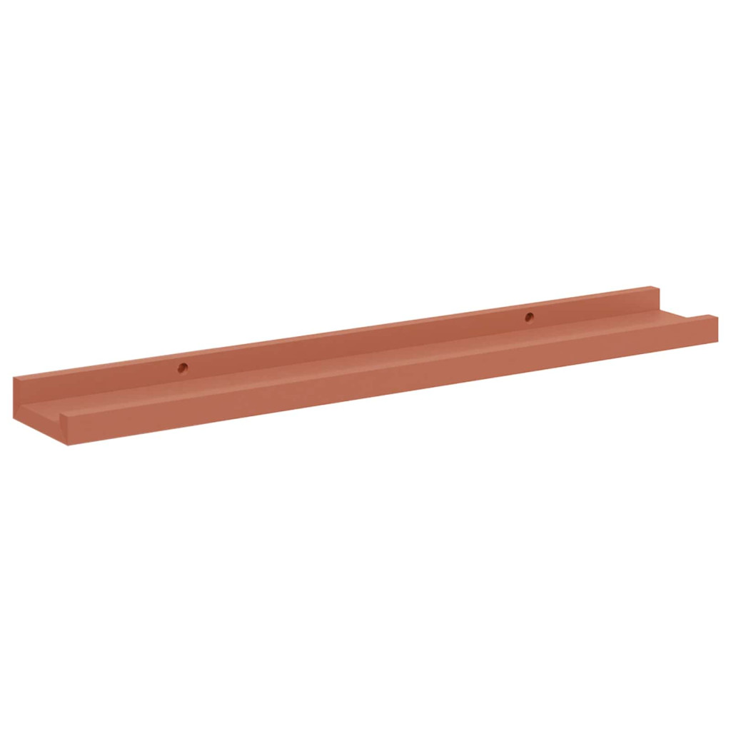 Falpolc polcokkal tárolóval 4 pcs Piros 60 x 9 x 3 cm Faanyag