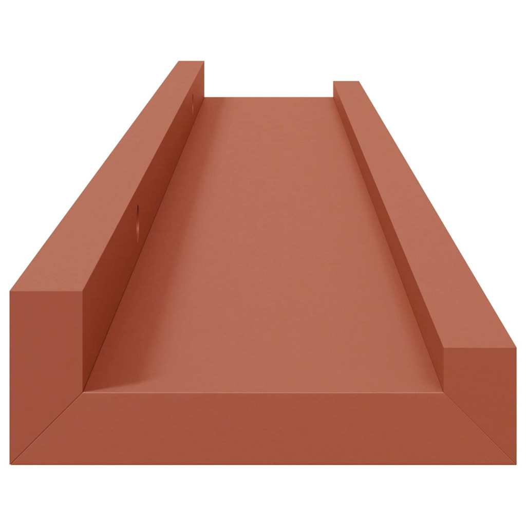 Falpolc polcokkal tárolóval 4 pcs Piros 60 x 9 x 3 cm Faanyag