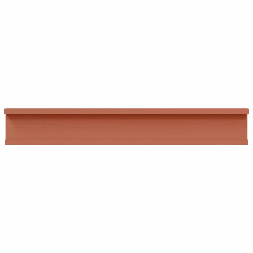 Falpolc polcokkal tárolóval 4 pcs Piros 60 x 9 x 3 cm Faanyag