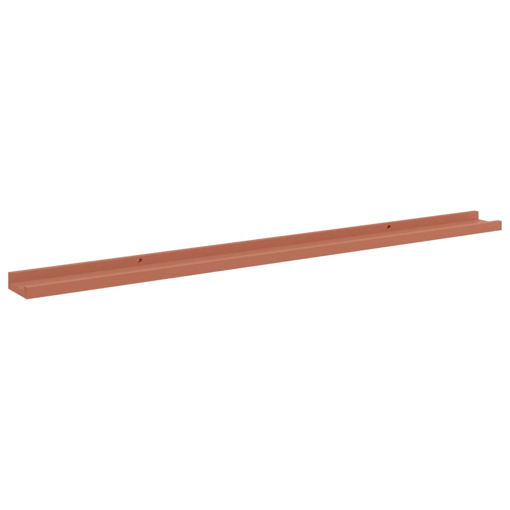 Falpolc polcokkal tárolóval 4 pcs Piros 115 x 9 x 3 cm Faanyag