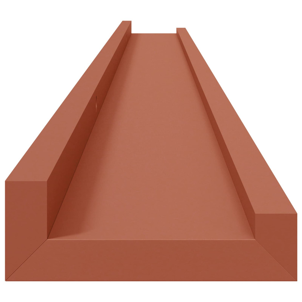 Falpolc polcokkal tárolóval 4 pcs Piros 115 x 9 x 3 cm Faanyag
