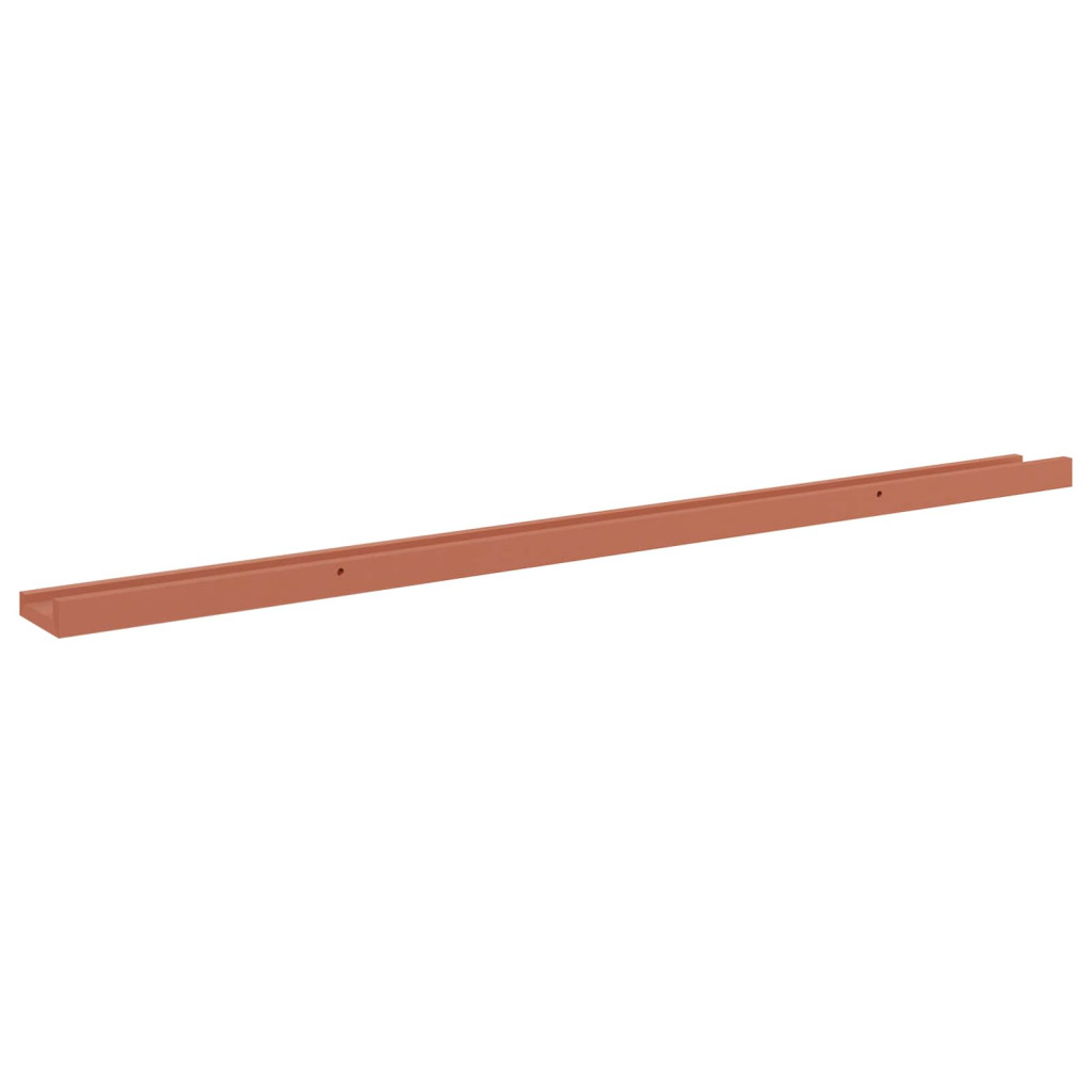 Falpolc polcokkal tárolóval 4 pcs Piros 115 x 9 x 3 cm Faanyag