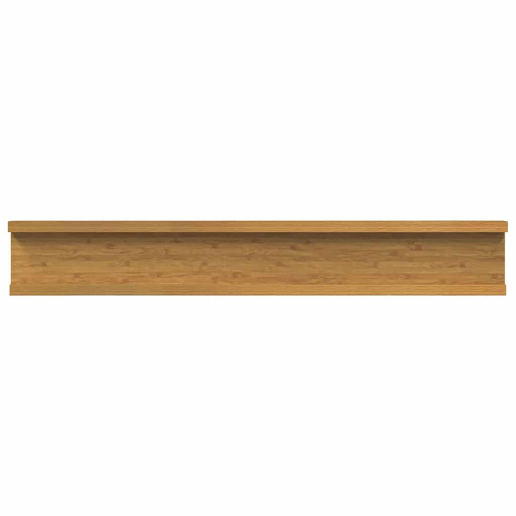 Falpolc polcokkal tárolóval 2 pcs Bézs 60 x 9 x 3 cm Faanyag