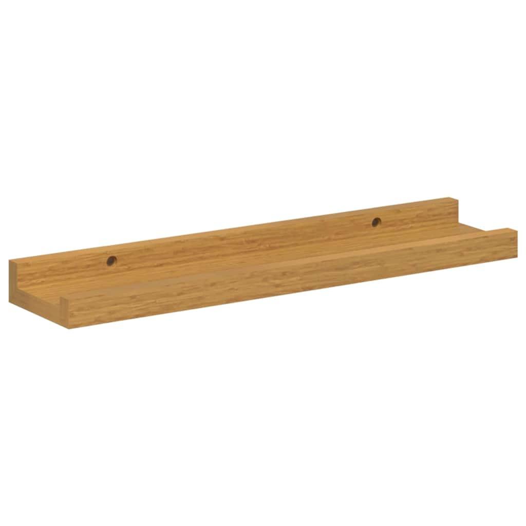 Falpolc polcokkal tárolóval 4 pcs Bézs 40 x 9 x 3 cm Faanyag