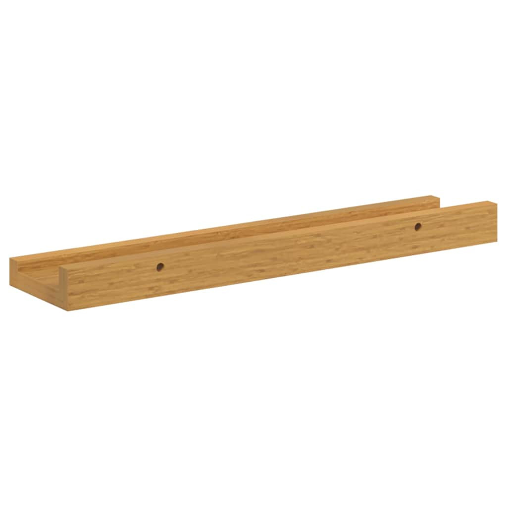 Falpolc polcokkal tárolóval 4 pcs Bézs 40 x 9 x 3 cm Faanyag