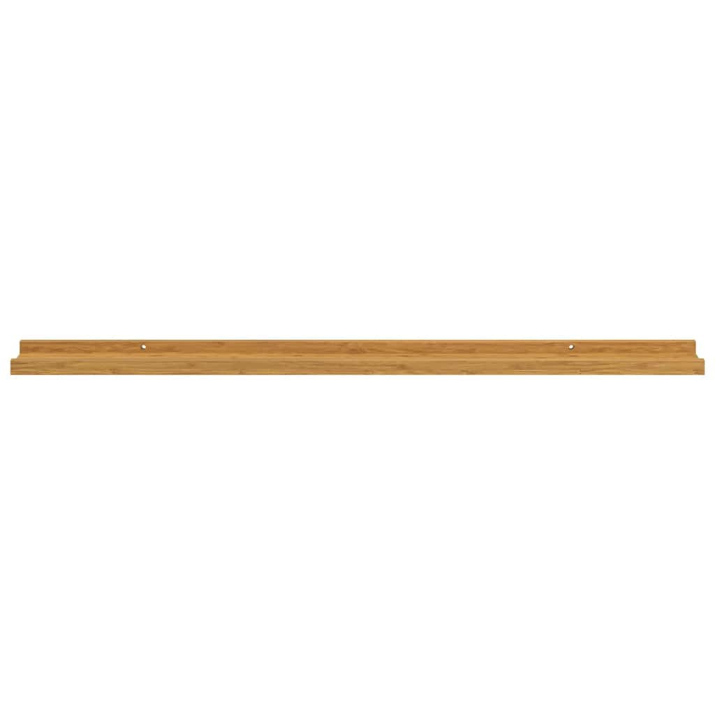 Falpolc polcokkal tárolóval 4 pcs Bézs 100 x 9 x 3 cm Faanyag