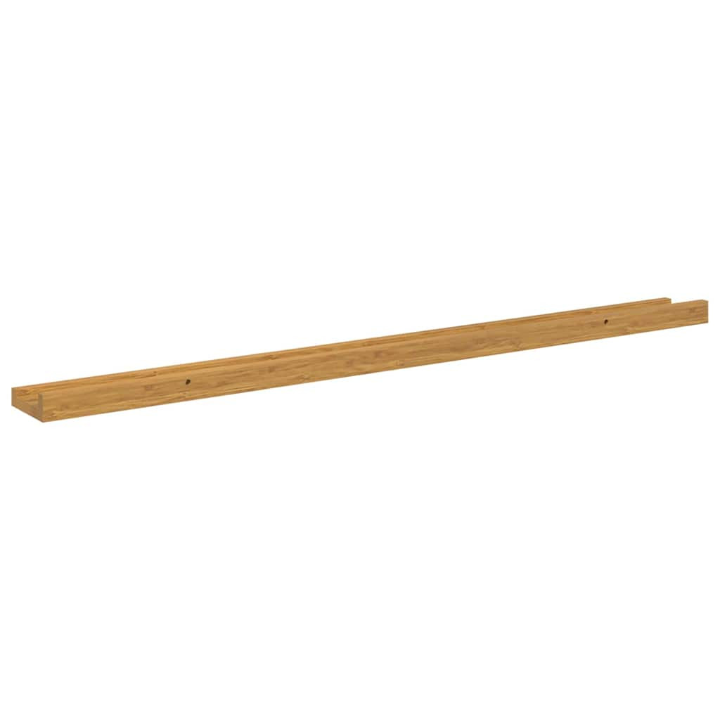 Falpolc polcokkal tárolóval 4 pcs Bézs 100 x 9 x 3 cm Faanyag