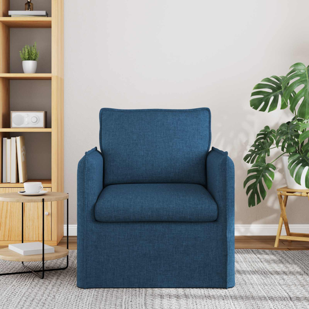 vidaXL Kanapé Kék Általános dimenziók: 75 x 82 x 85 cm (Szé x Mé x Ma)