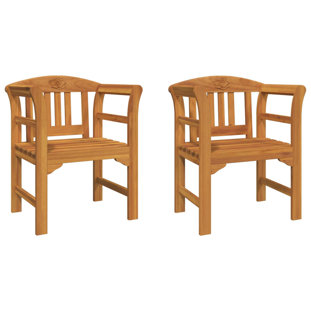 pad Természetes Olaj Bevonat 68,5 x 46 x 82,5 cm Tömör Akácfa