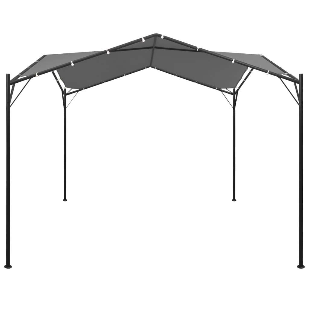 antracitszürke pavilon 4 x 4 m