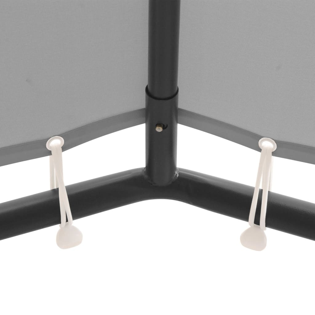 antracitszürke pavilon 4 x 4 m