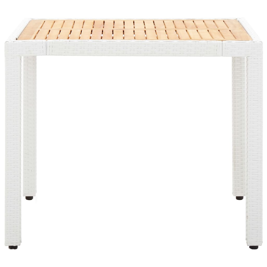 5 részes kültéri fehér polyrattan étkezőgarnitúra 5 részes kültéri fehér polyrattan étkezőgarnitúra