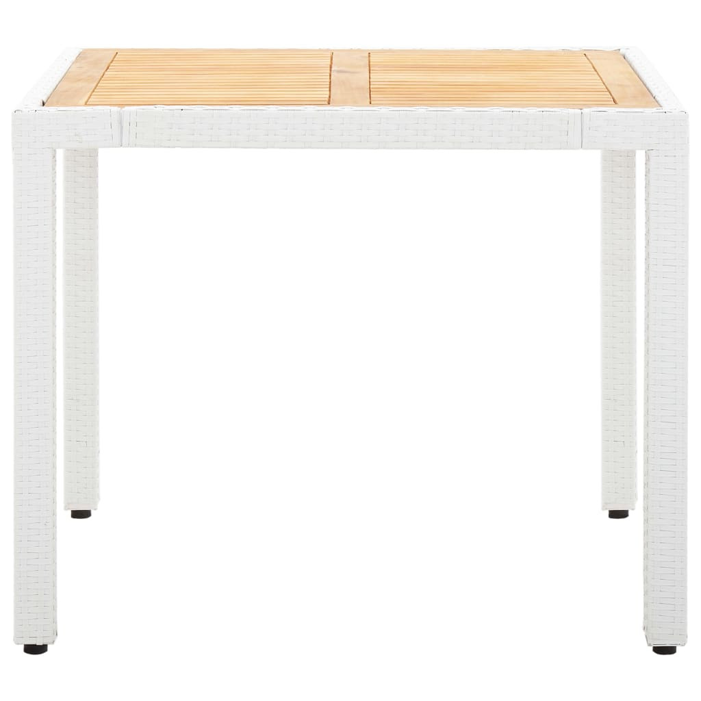5 részes kültéri fehér polyrattan étkezőgarnitúra 5 részes kültéri fehér polyrattan étkezőgarnitúra