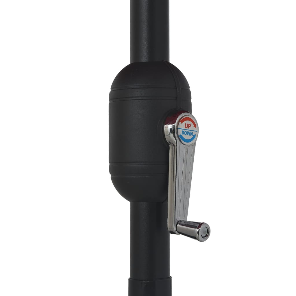 zöld kültéri napernyő fémrúddal 390 cm
