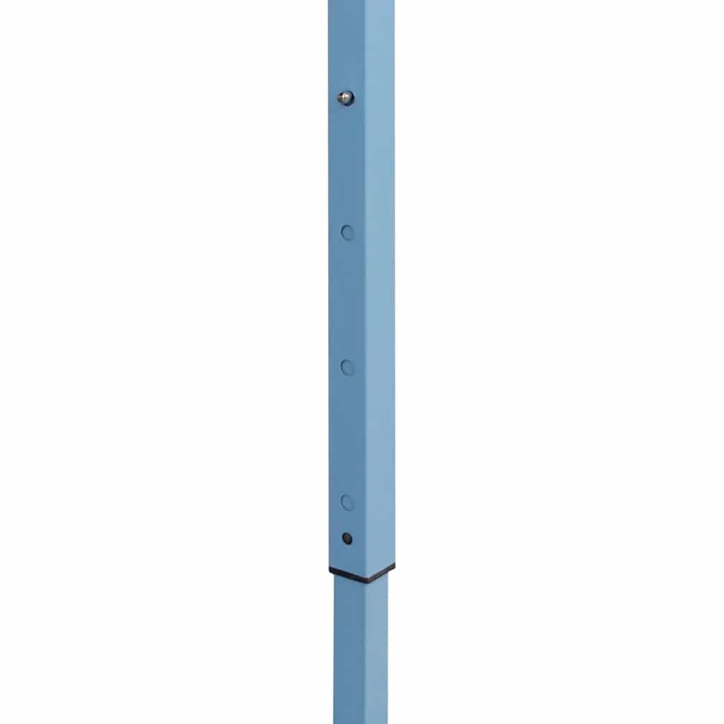 fehér acél összecsukható rendezvénysátor 4 oldalfallal 280x410x315 cm