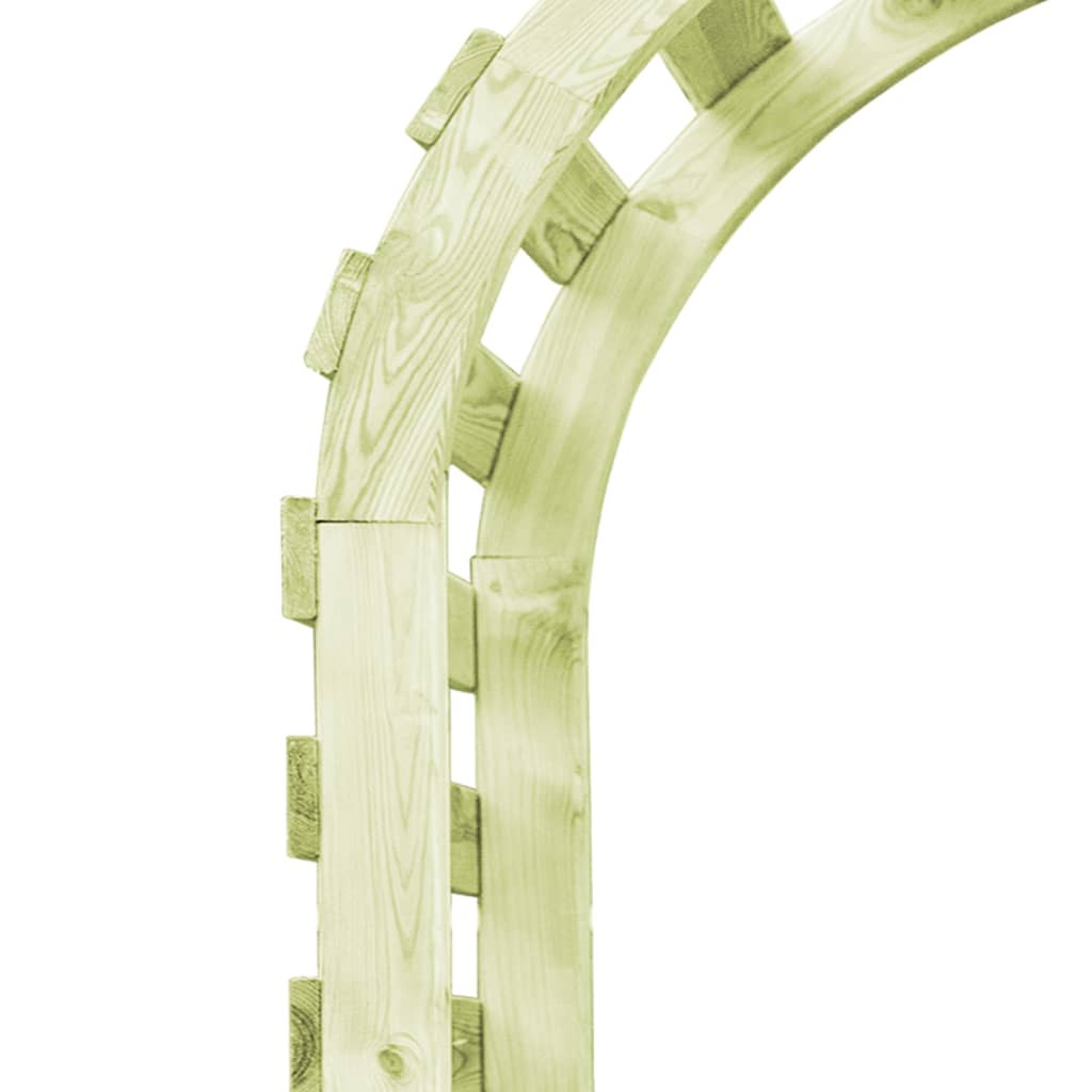 impregnált fenyőfa kerti pergola 130 x 60 x 230 cm