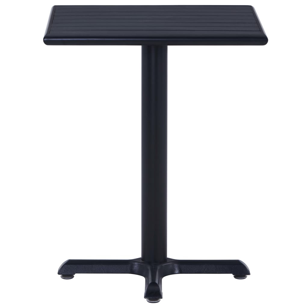 fekete kerti asztal 60 x 60 x 75 cm