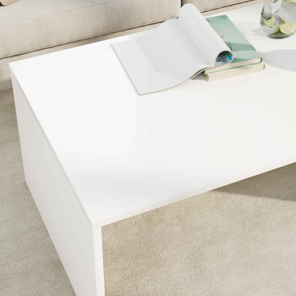 vidaXL Dohányzóasztal Fehér 95 x 50 x 34 cm Faanyag