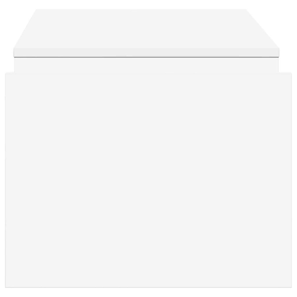 vidaXL Dohányzóasztal Fehér 90 x 45 x 35 cm Faanyag