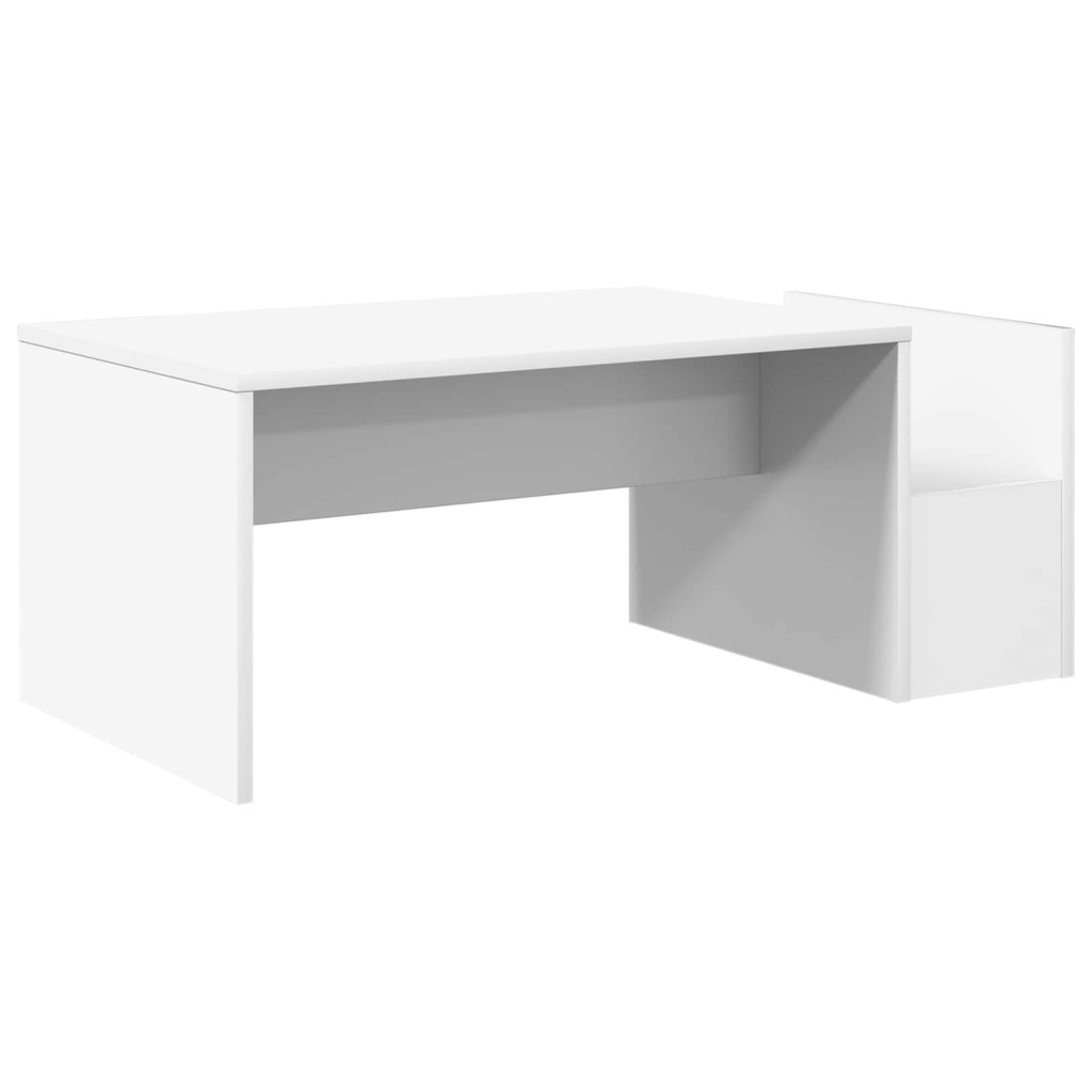 vidaXL Dohányzóasztal Fehér 90 x 45 x 35 cm Faanyag