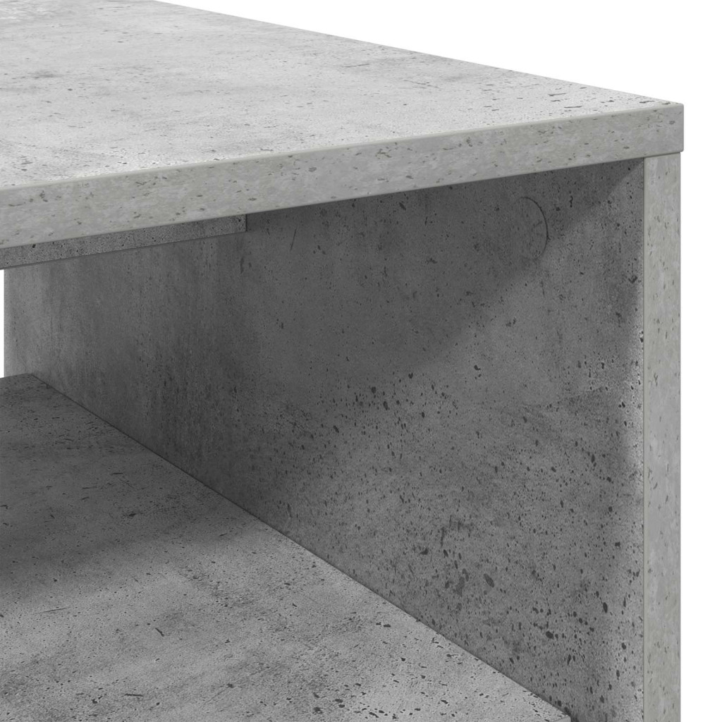 vidaXL Dohányzóasztal Beton Szürke 60 x 50 x 40 cm Faanyag