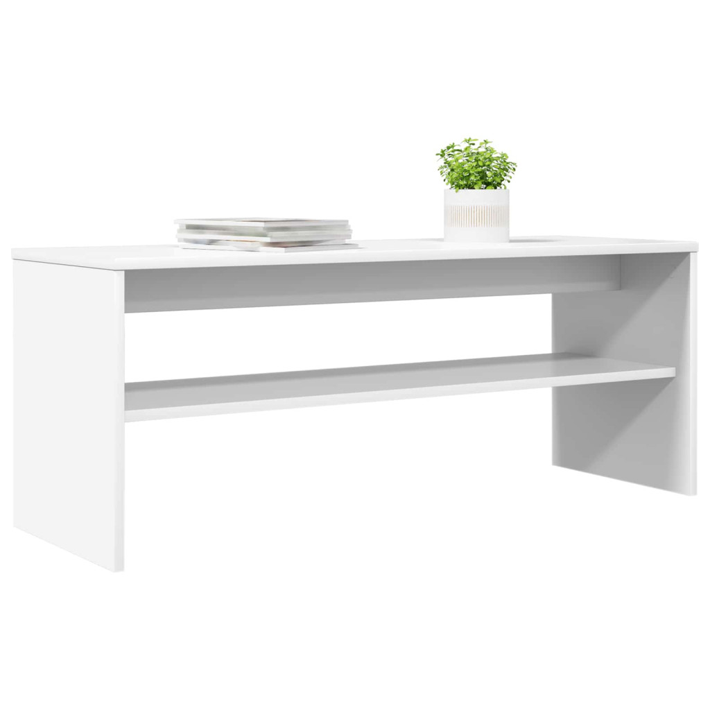 vidaXL TV szekrény Fehér 100 x 35 x 40 cm Faanyag