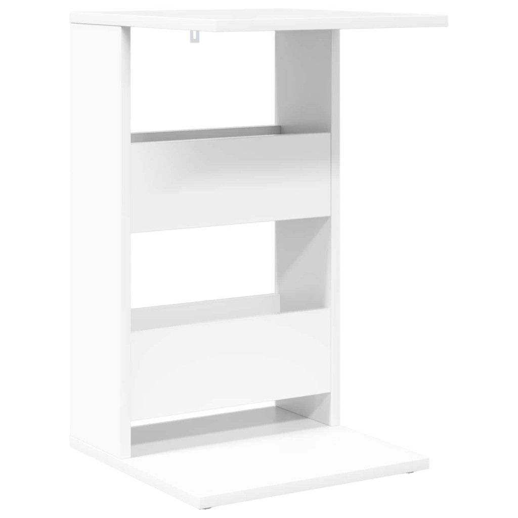 vidaXL Oldal asztal Fehér 40 x 35 x 60,5 cm Faanyag