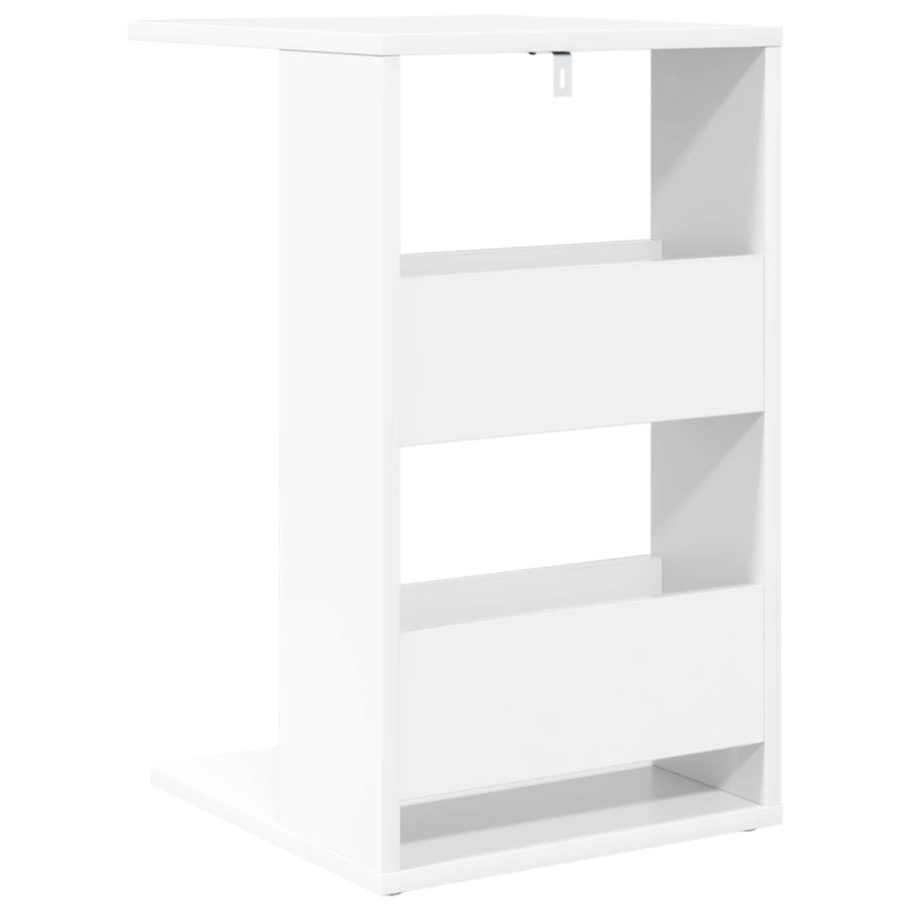 vidaXL Oldal asztal Fehér 40 x 35 x 60,5 cm Faanyag