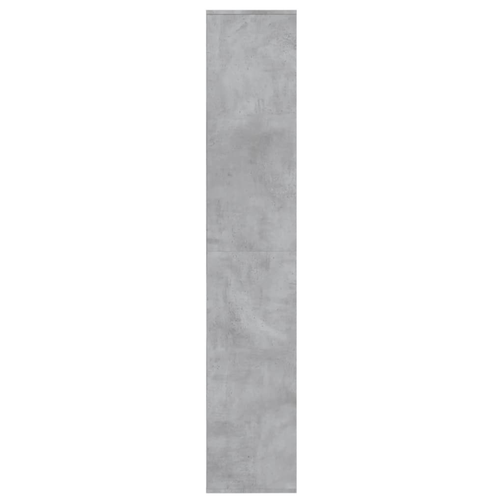 betonszürke szerelt fa cipősszekrény 54 x 34 x 183 cm
