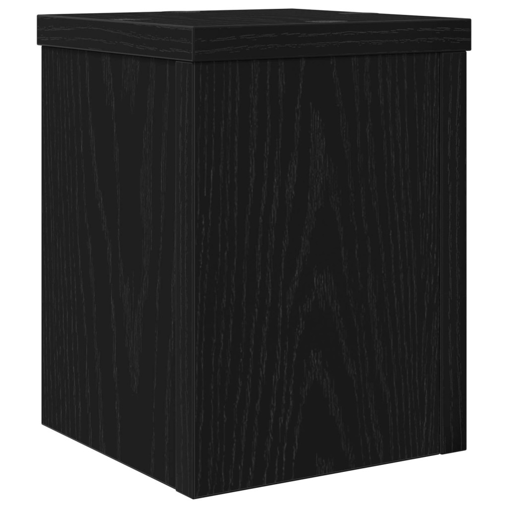 Növényállvány 2 pcs Fekete tölgy 15 x 15 x 20 cm Faanyag