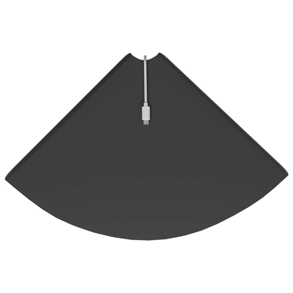 Falpolc polcokkal tárolóval 2 pcs Fekete 30 x 30 x 2 cm