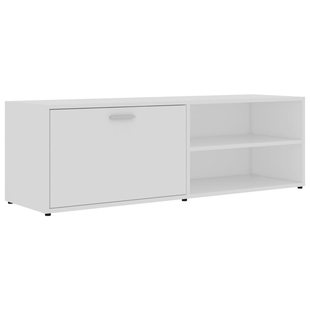 fehér szerelt fa TV-szekrény 120 x 34 x 37 cm