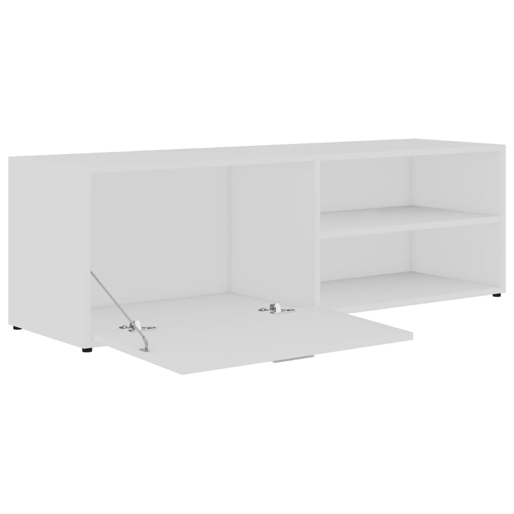 fehér szerelt fa TV-szekrény 120 x 34 x 37 cm