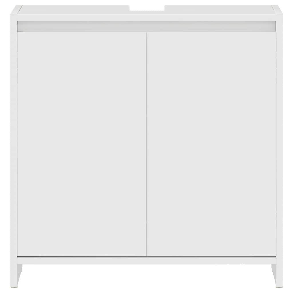 vidaXL magasfényű fehér szerelt fa fürdőszobaszekrény 60 x 33 x 61 cm