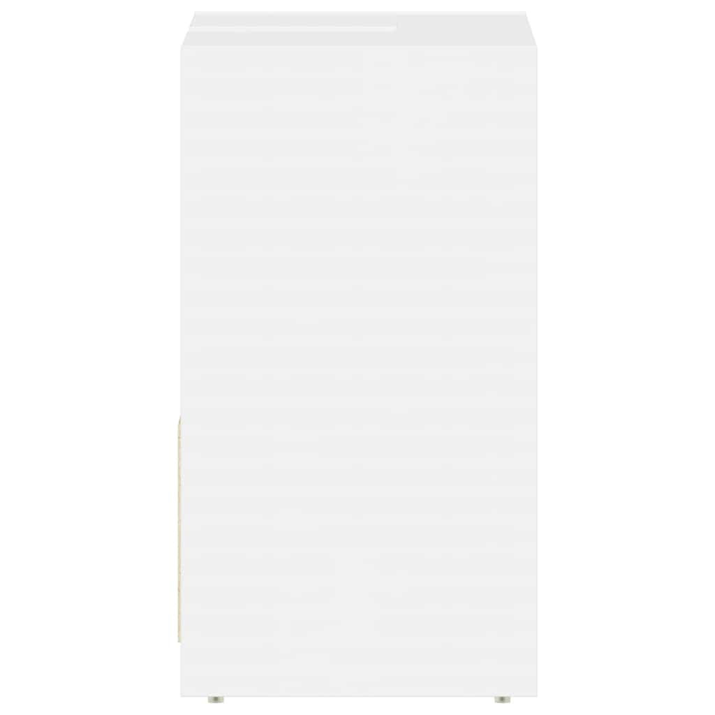 vidaXL magasfényű fehér szerelt fa fürdőszobaszekrény 60 x 33 x 61 cm