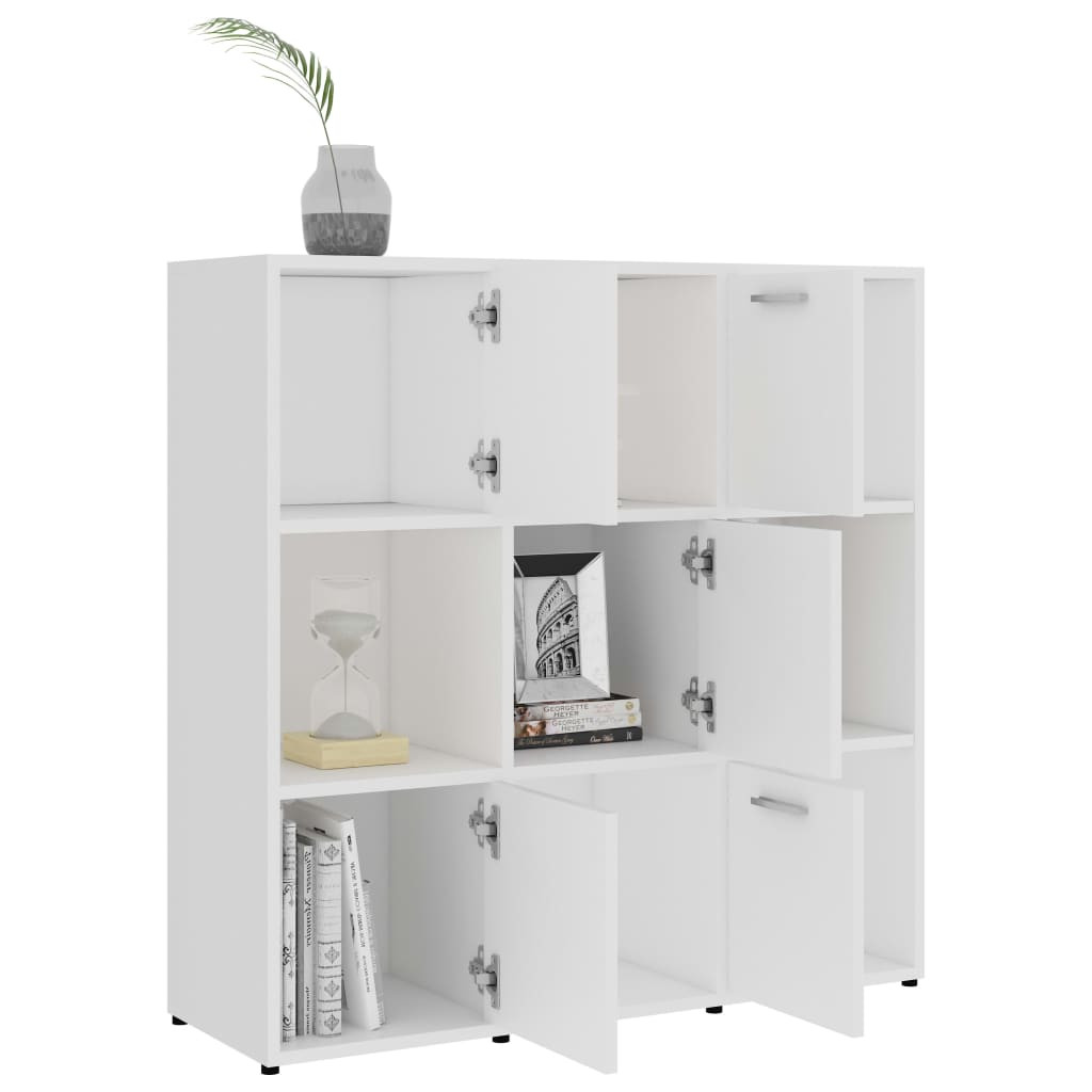 fehér szerelt fa könyvszekrény 90 x 30 x 90 cm fehér szerelt fa könyvszekrény 90 x 30 x 90 cm
