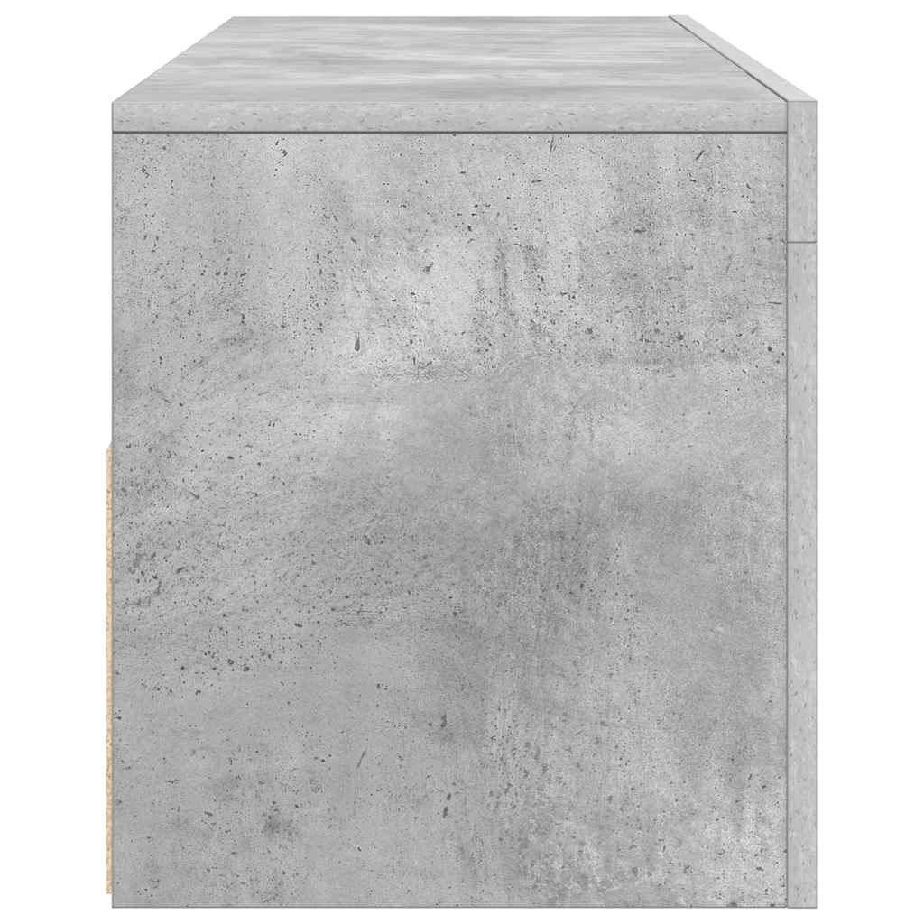 betonszürke TV-szekrény LED-világítással 120 x 35 x 40 cm