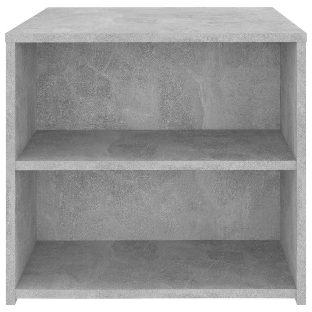betonszürke szerelt fa kisasztal 50 x 50 x 45 cm