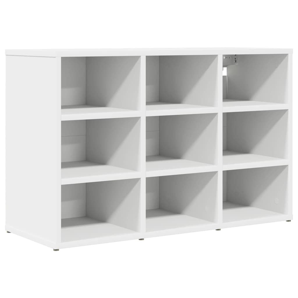 Cipősszekrény polcokkal Fehér 77.5 x 30 x 51 cm Faanyag