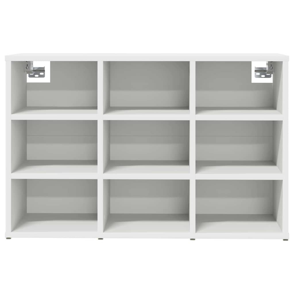 Cipősszekrény polcokkal Fehér 77.5 x 30 x 51 cm Faanyag