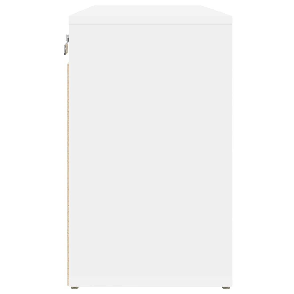 Cipősszekrény polcokkal Fehér 77.5 x 30 x 51 cm Faanyag