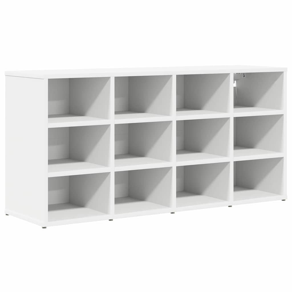 Cipősszekrény polcokkal Fehér 103 x 30 x 51 cm Faanyag