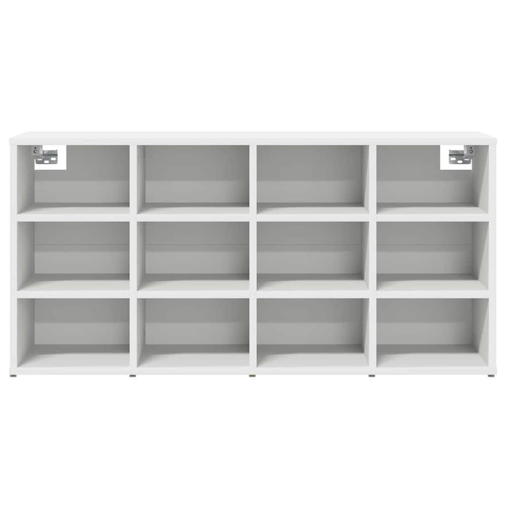 Cipősszekrény polcokkal Fehér 103 x 30 x 51 cm Faanyag