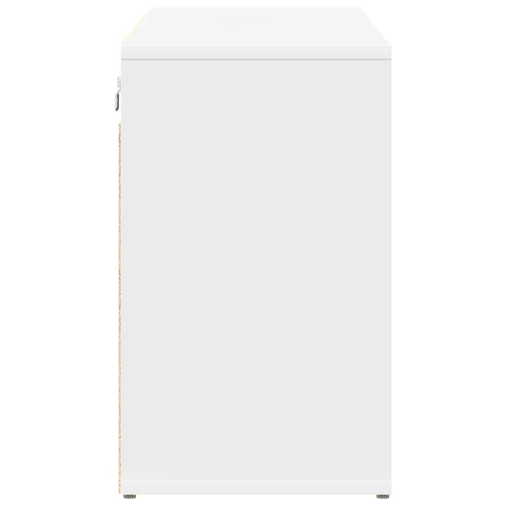 Cipősszekrény polcokkal Fehér 103 x 30 x 51 cm Faanyag