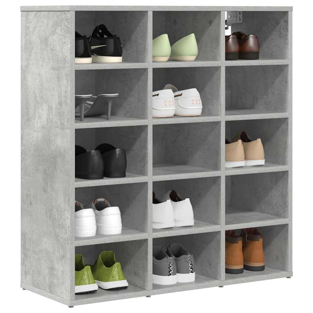 Cipősszekrény Beton szürke 77.5 x 30 x 83.5 cm Faanyag