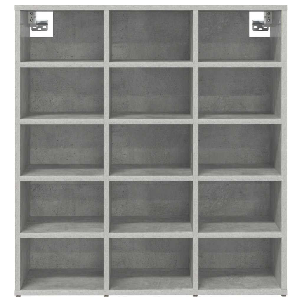 Cipősszekrény Beton szürke 77.5 x 30 x 83.5 cm Faanyag