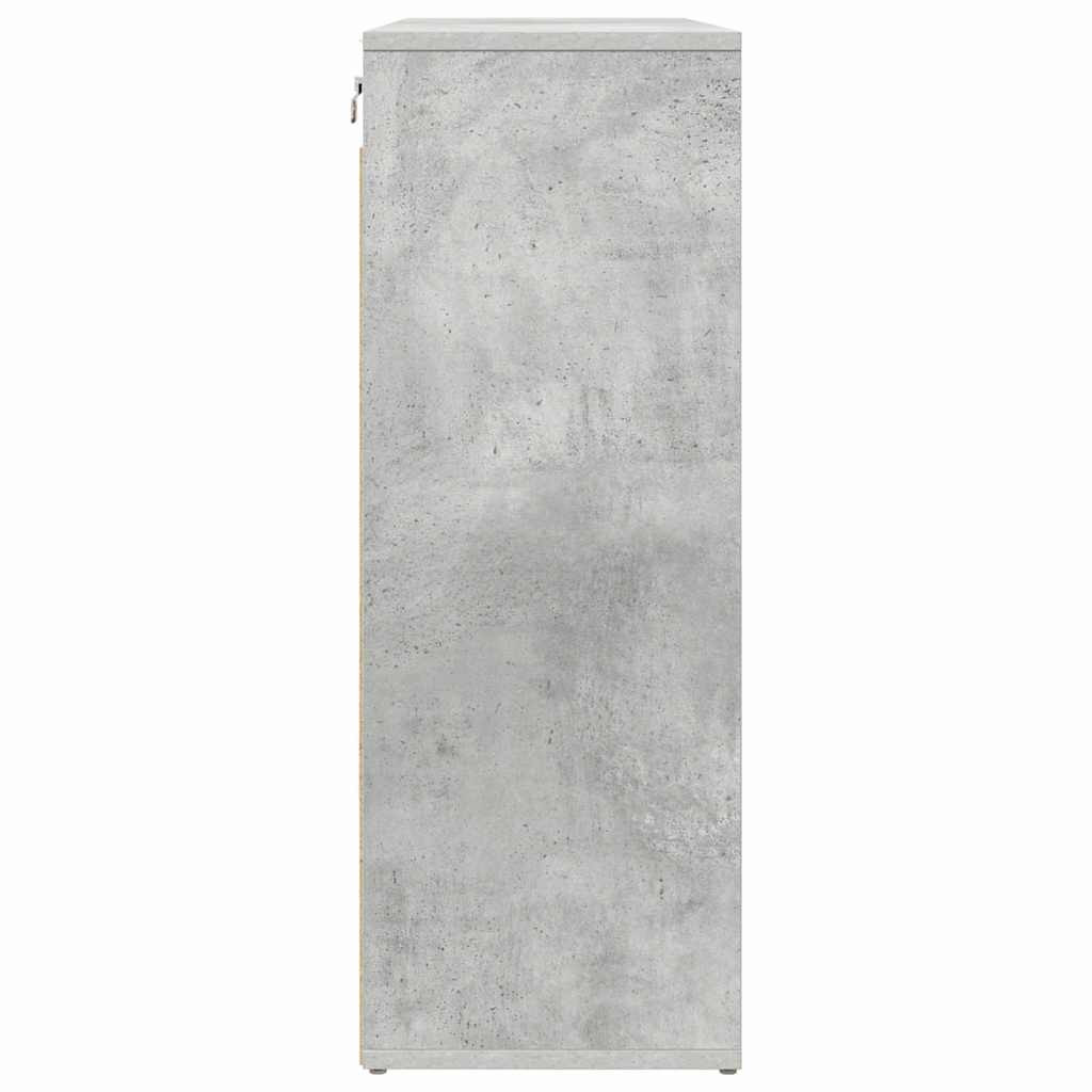 Cipősszekrény Beton szürke 77.5 x 30 x 83.5 cm Faanyag